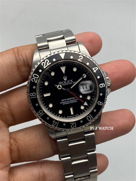 rolex gmt master black bezel black dial|rolex gmt master bezel insert.